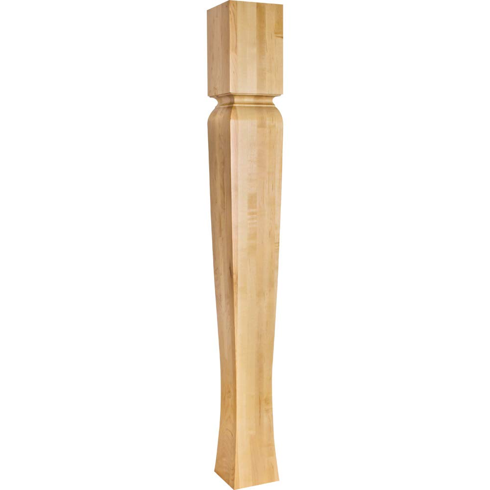 Hardware Resources P64-5-42-ALD 5" W x 5" D x 42" H Hard Maple Tapered Arts & Crafts Post