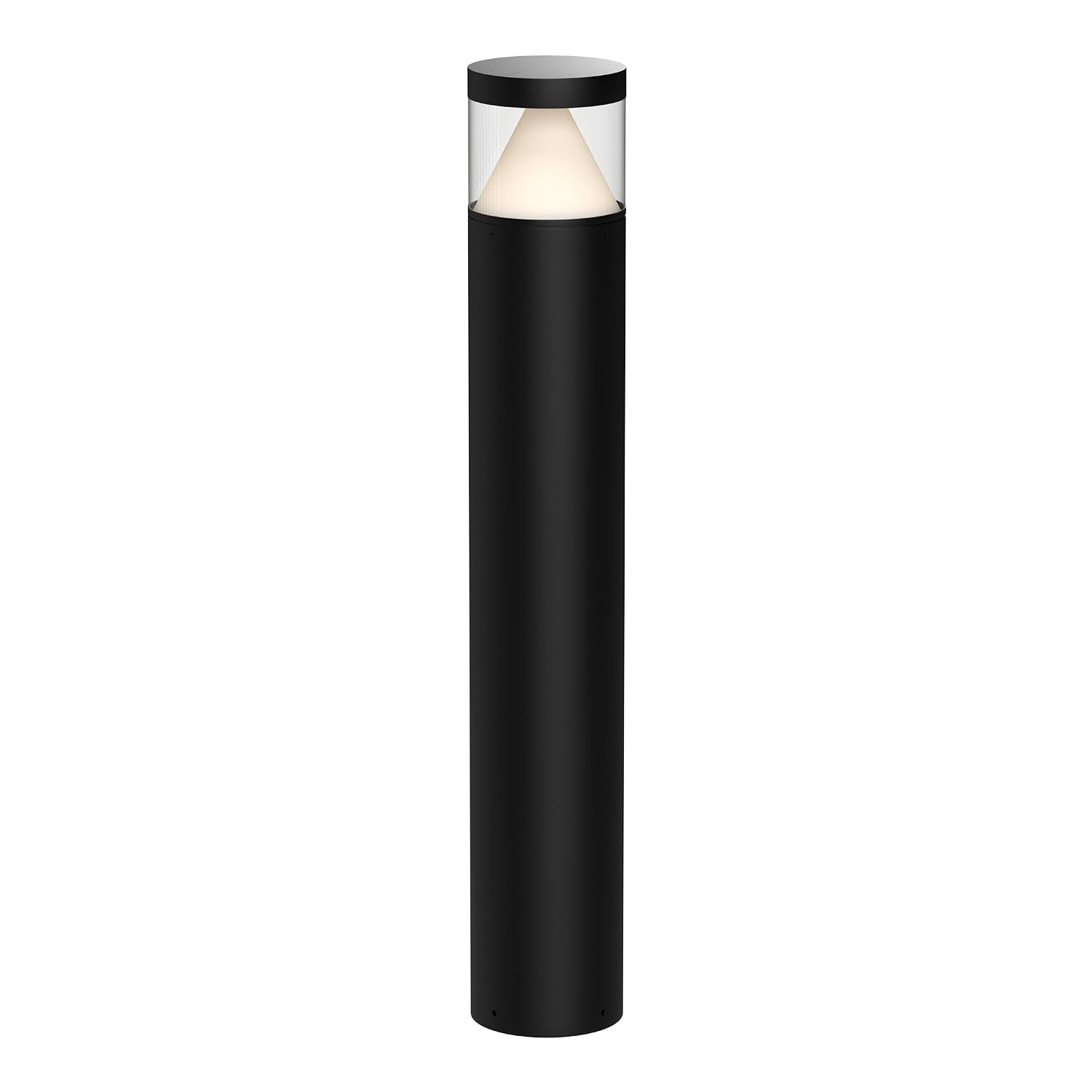 Kuzco EB49740-BK HANOVER 40" EXTERIOR BOLLARD TEXTURED BLACK 120-277V TRIAC/ELV LED 3000K 80CRI 24W