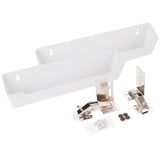 Hardware Resources TO11S-R 11-11/16" Slim Depth Plastic Tip-Out Tray Kit for Sink Front