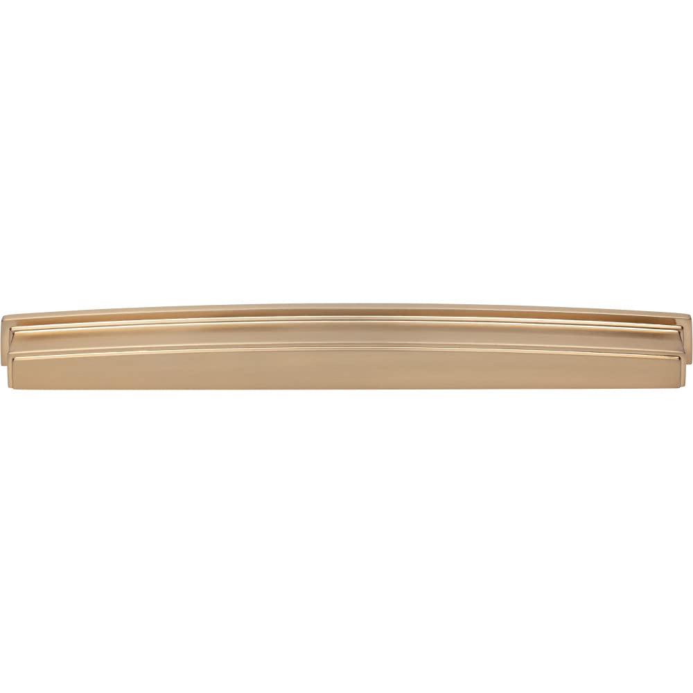 Jeffrey Alexander 141-305SBZ 305 mm Center Satin Bronze Square-to-Center Square Renzo Cabinet Cup Pull