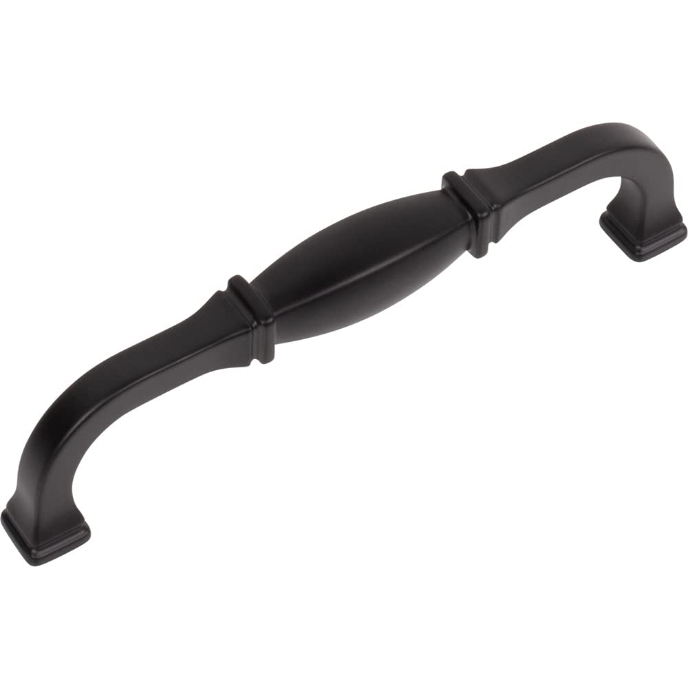 Jeffrey Alexander 278-128MB 128 mm Center-to-Center Matte Black Audrey Cabinet Pull
