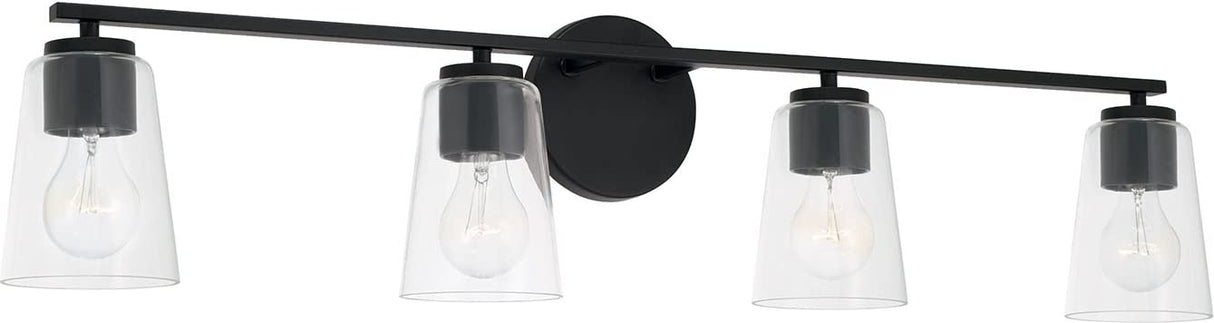Capital Lighting 148641MB-537 Portman 4 Light Vanity Matte Black