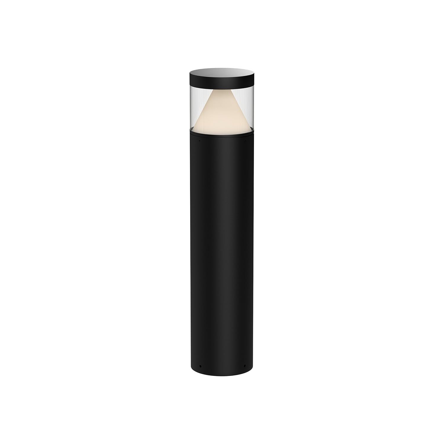 Kuzco EB49730-BK HANOVER 30" EXTERIOR BOLLARD TEXTURED BLACK 120-277V TRIAC/ELV LED 3000K 80CRI 24W