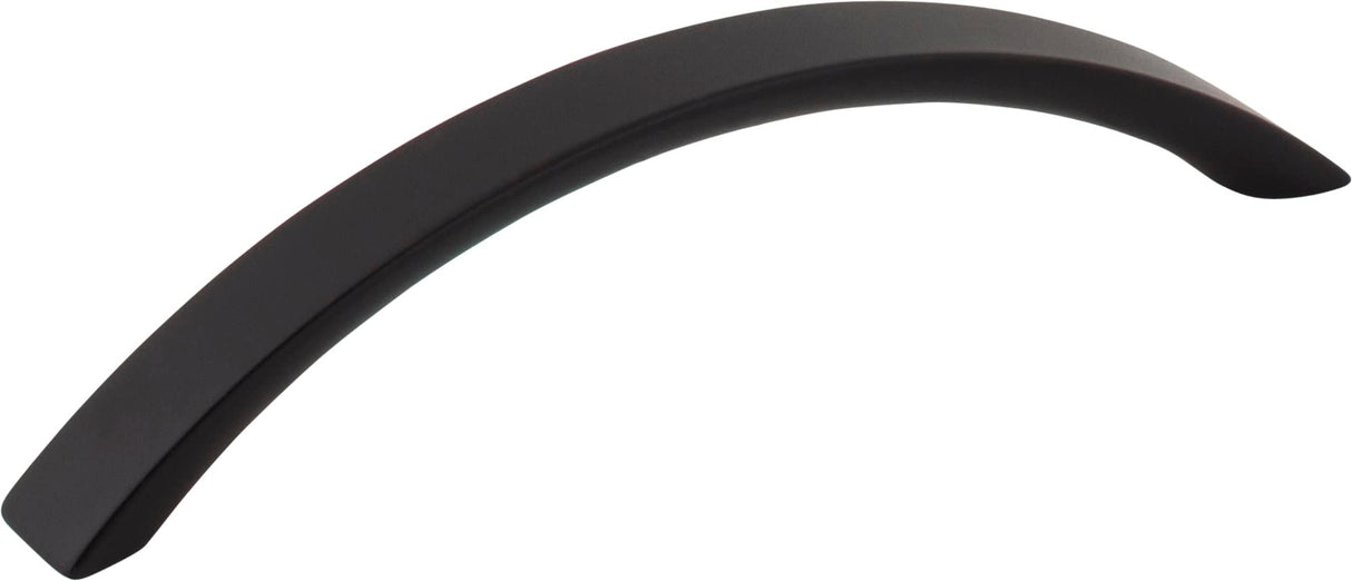 Elements 776-128BLK 128 mm Center-to-Center Matte Black Arched Belfast Cabinet Pull