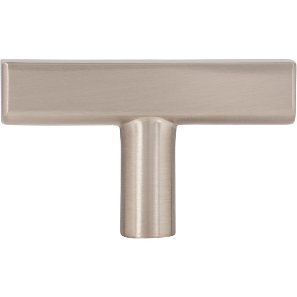 Jeffrey Alexander 845T-SN 2" Satin Nickel Dominique Cabinet "T" Knob