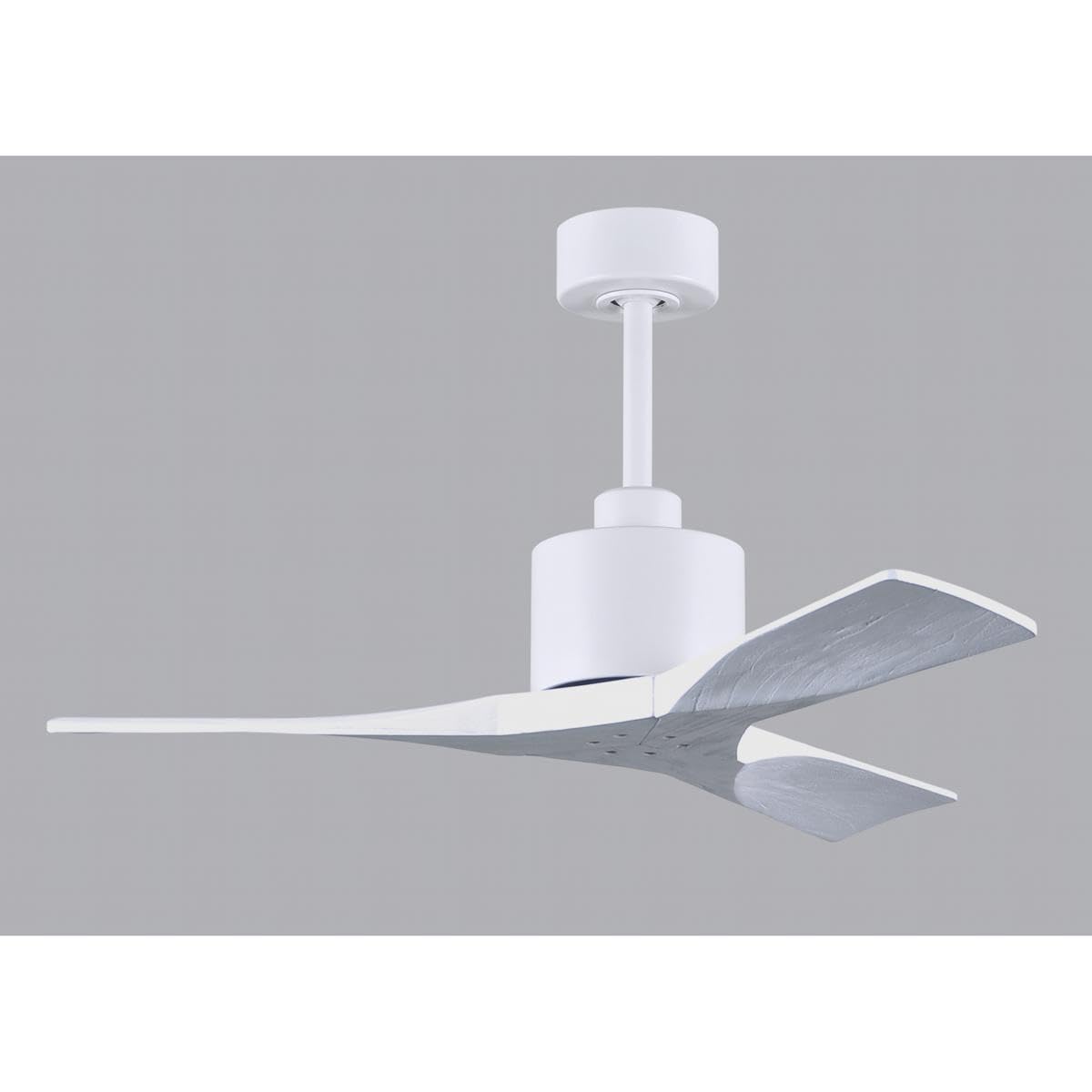 Matthews Fan NK-MWH-MWH-42 Nan 6-speed ceiling fan in Matte White finish with 42” solid matte white wood blades