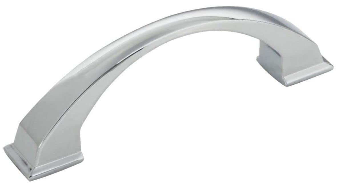 Jeffrey Alexander 944-96PC 96 mm Center-to-Center Polished Chrome Arched Roman Cabinet Pull