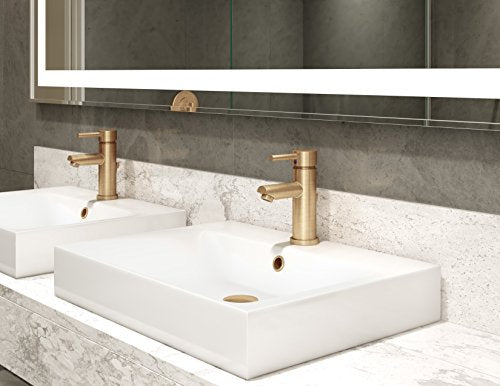 Symmons SLS-3512-BBZ-1.5 Dia Single Hole Single-Handle Bathroom Faucet with Drain Assembly in Brushed Bronze (1.5 GPM)