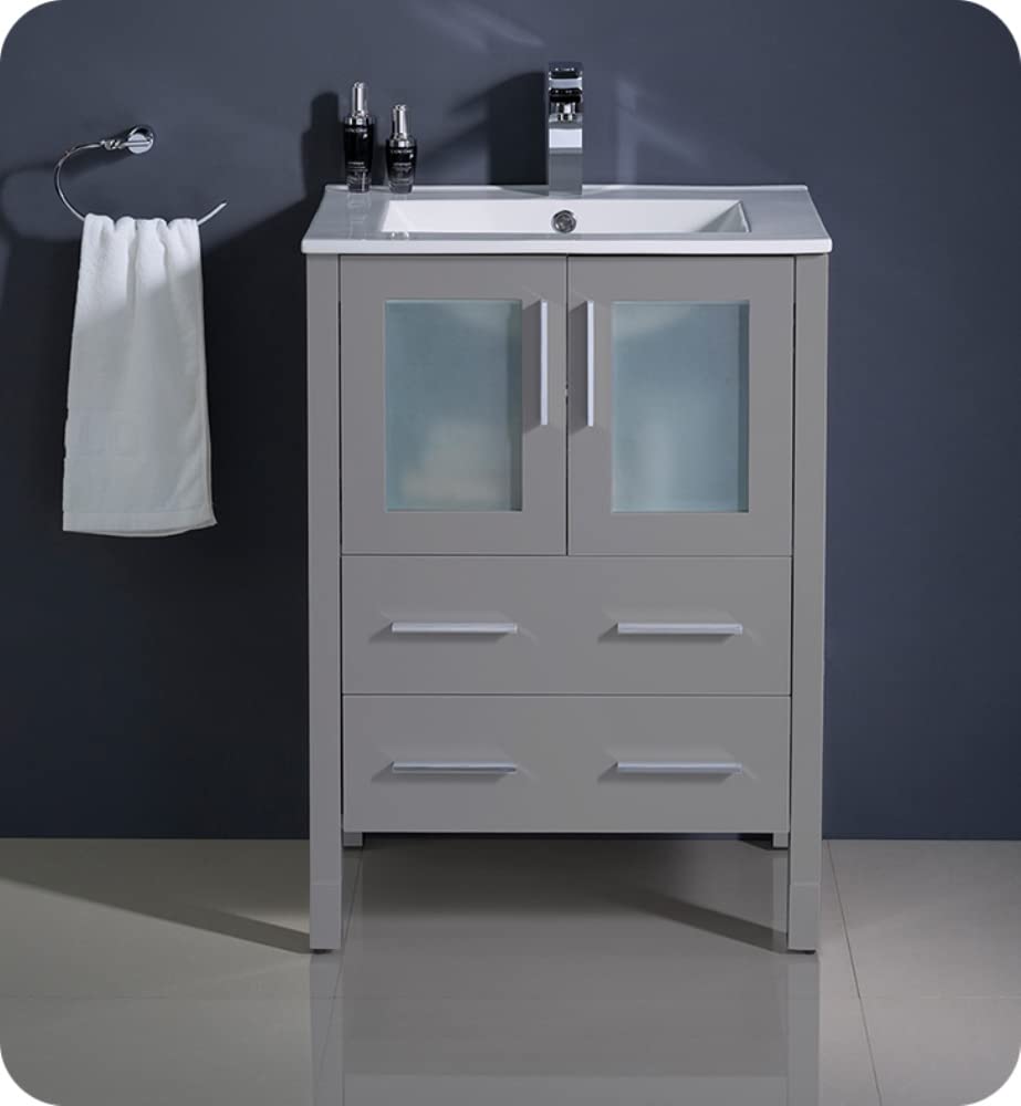 Fresca FCB6224GR Fresca Torino 24" Gray Modern Bathroom Cabinet