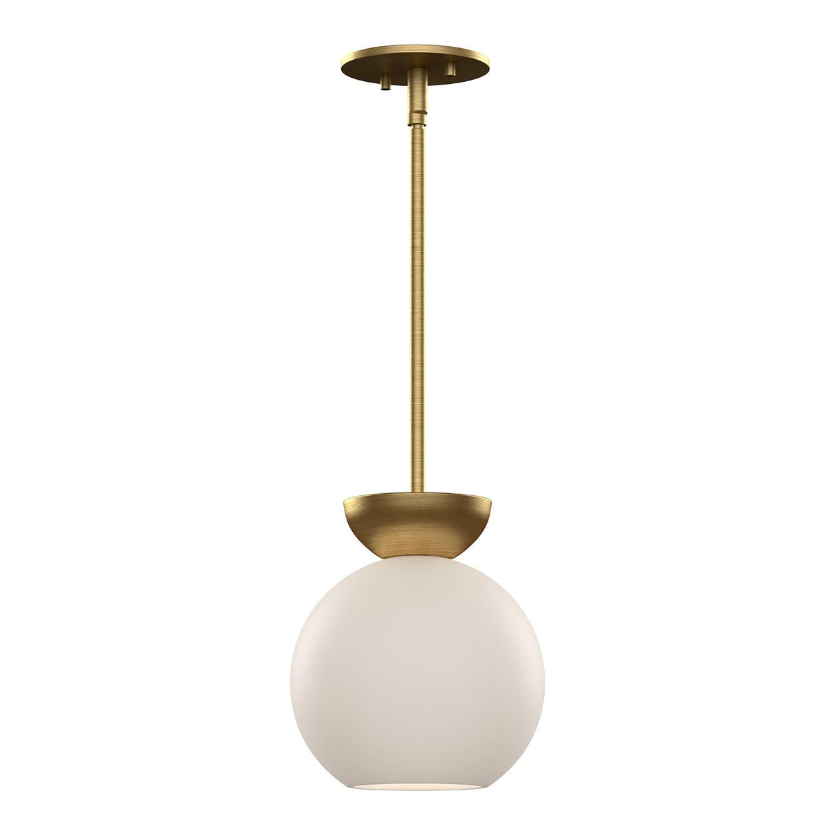 Kuzco PD59708-BG/OP ARCADIA 8" PENDANT BRUSHED GOLD OPAL GLASS E26 60W