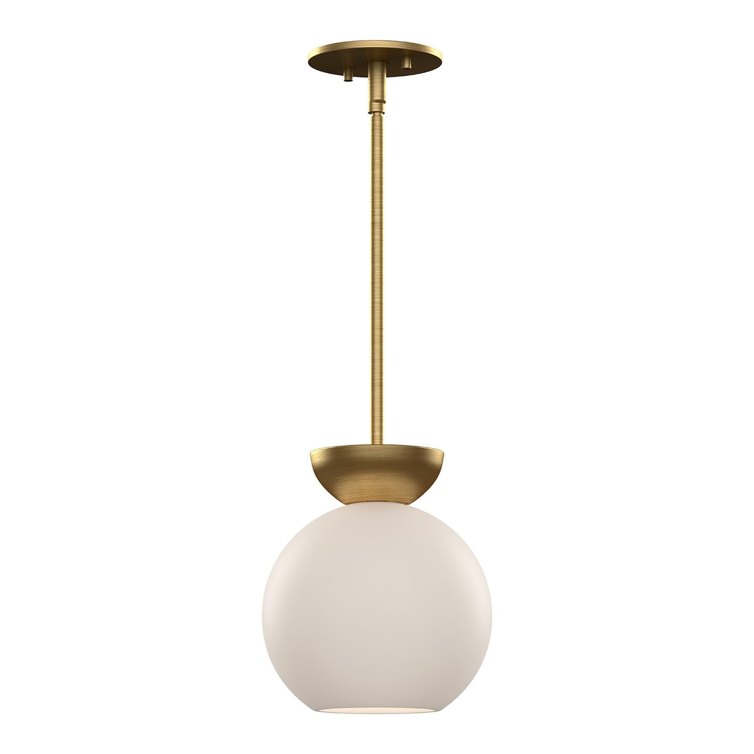 Kuzco PD59708-BG/OP ARCADIA 8" PENDANT BRUSHED GOLD OPAL GLASS E26 60W