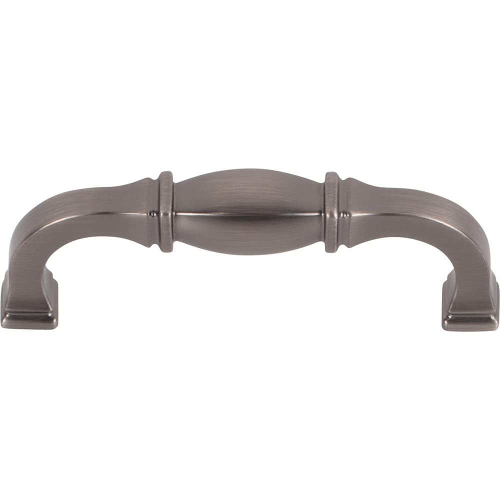 Jeffrey Alexander 278-96BNBDL 96 mm Center-to-Center Brushed Pewter Audrey Cabinet Pull