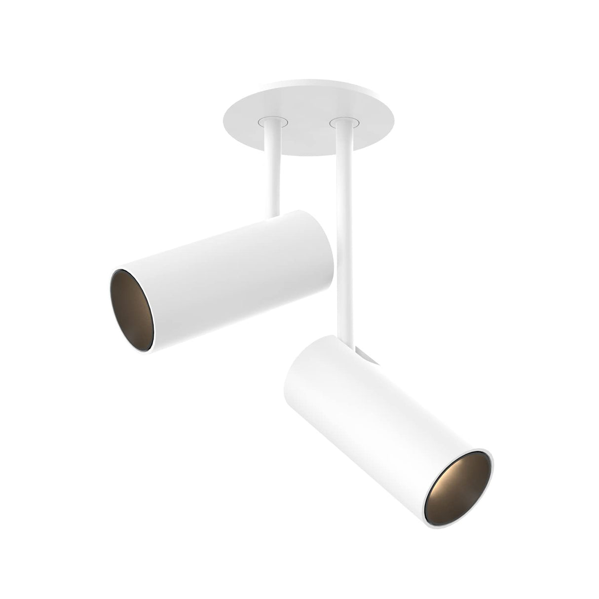 Kuzco SF15702-WH DOWNEY 2" Double Slim Canopy SF White 120V TRIAC/ELV LED 3000K 90CRI 11W