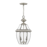 Livex Lighting 2255-02 Monterey 2-Light Outdoor Hanging Lantern, Polished Brass