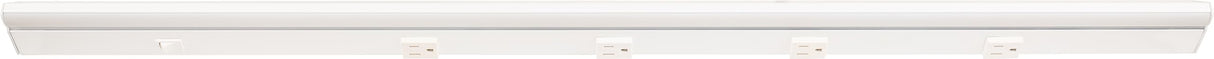 Task Lighting LP36QD12NDWWT30 36-1/2" 1200 Lumen Direct Voltage DV Lighted Power Strip, White Finish, White Receptacles, 3000K Soft White