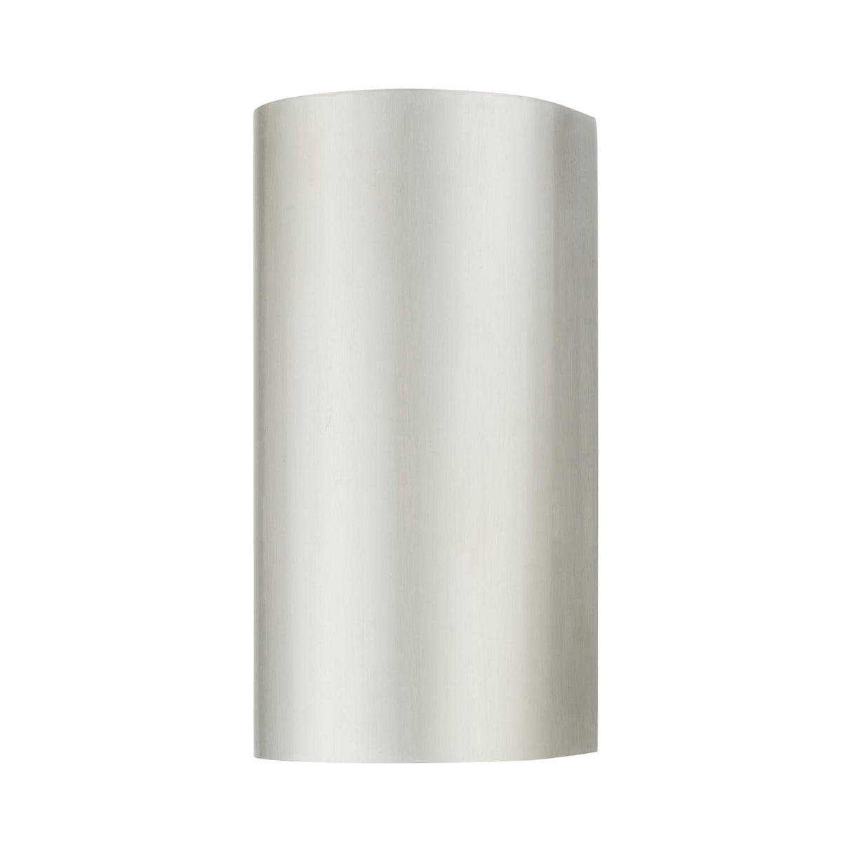 Livex Lighting 22062-91 Bond - 1 Light Medium Outdoor ADA Wall Sconce in Urban Style-10 Inches Tall and 5 Inches Wide, Finish Color: Brushed Nickel