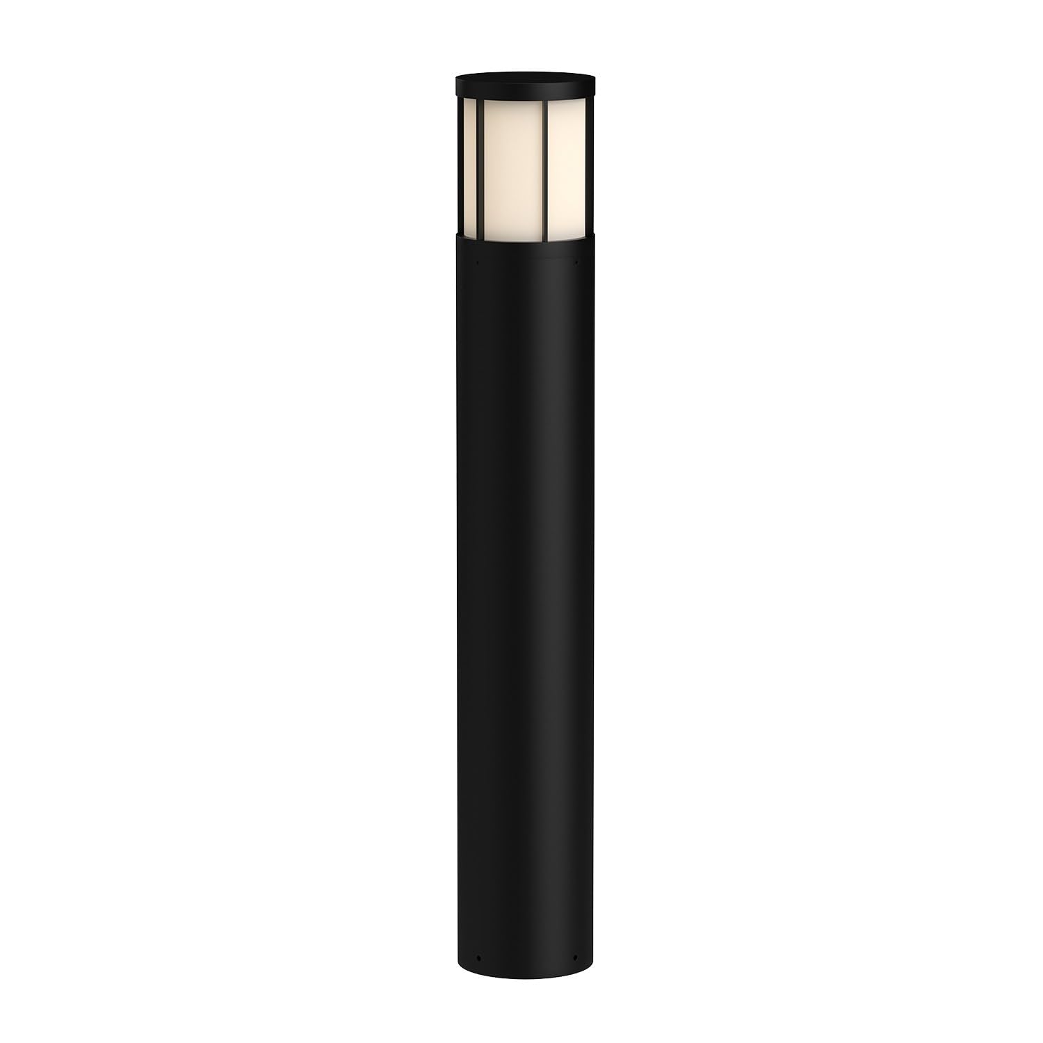 Kuzco EB49041-BK ALDEN 41" EXTERIOR BOLLARD TEXTURED BLACK 120-277V TRIAC/ELV LED 3000K 80CRI 24W