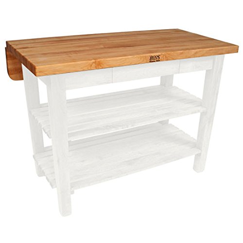 John Boos KIB03-AL Kitchen Island Bar Work Table, 48in x 38in, Alabaster Base