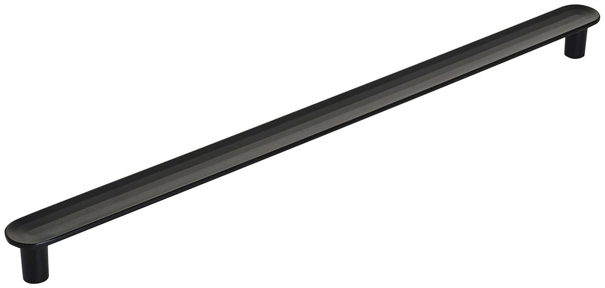 Amerock Cabinet Pull Matte Black 10-1/16 inch (256 mm) Center to Center Concentric 1 Pack Drawer Pull Drawer Handle Cabinet Hardware