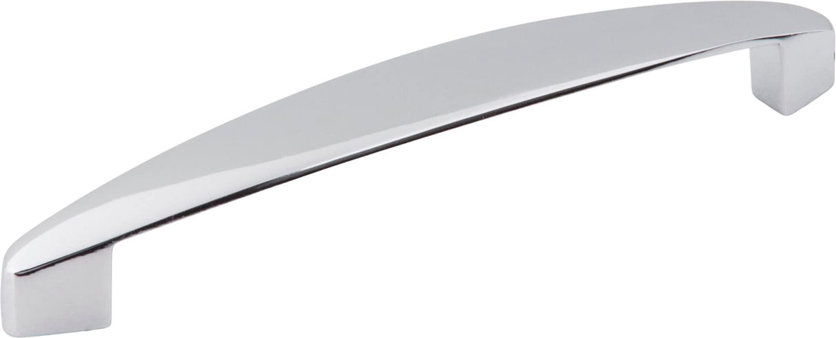Elements 308-128PC 128 mm Center-to-Center Polished Chrome Asymmetrical Belfast Cabinet Pull