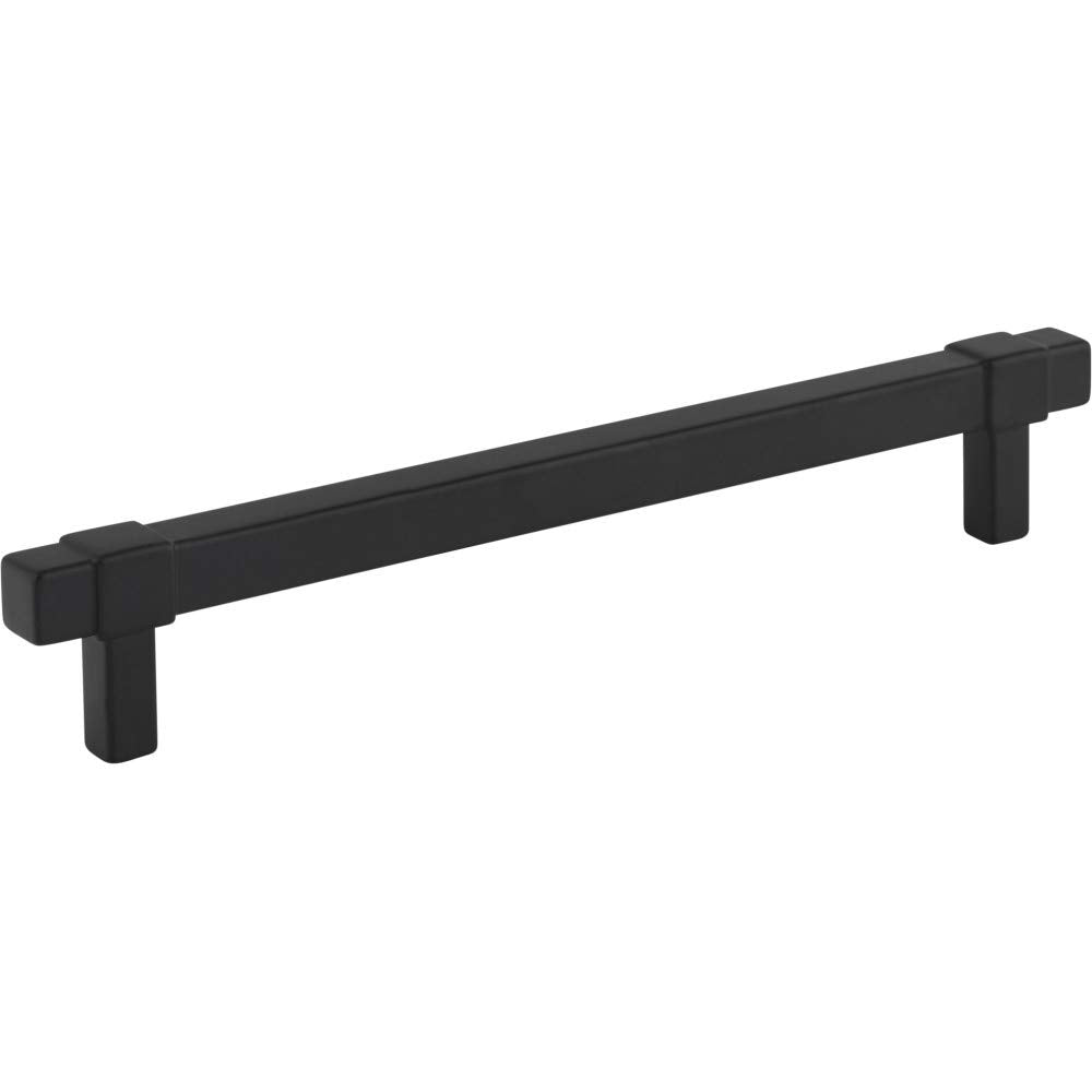 Jeffrey Alexander 293-160MB 160 mm Center-to-Center Matte Black Square Zane Cabinet Pull