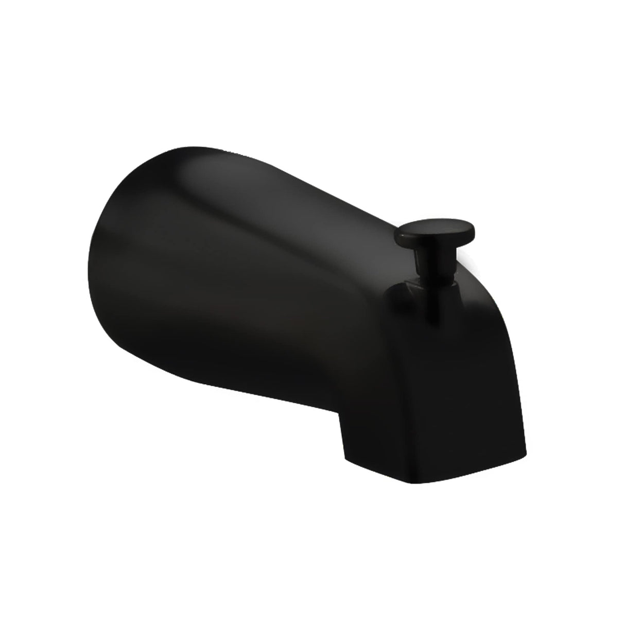 PULSE ShowerSpas 3010-TS-MB Matte Black NPT Connection Tub Spout with Diverter, 2.5 x 2.5 x 5.5