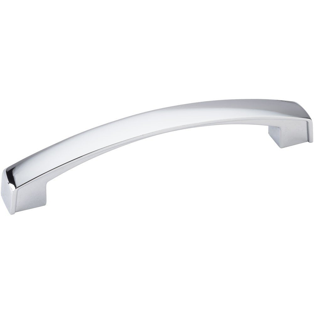 Jeffrey Alexander 549-128PC 128 mm Center-to-Center Polished Chrome Square Merrick Cabinet Pull