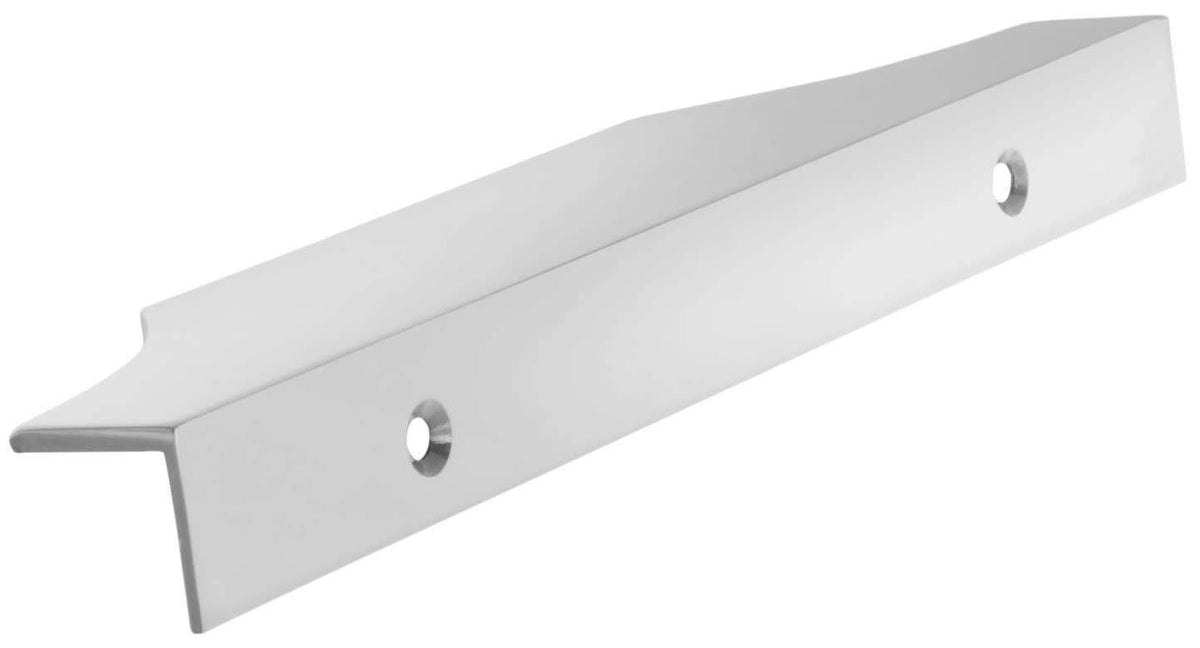 Amerock Cabinet Edge Pull Polished Chrome 4-9/16 inch (116 mm) Center to Center Extent 1 Pack Drawer Pull Drawer Handle Cabinet Hardware
