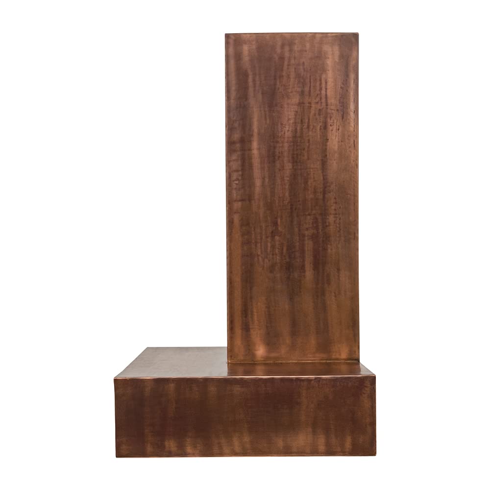 36 Inch 735 CFM Modern Chimney Smooth Copper Wall Mounted Range Hood with Screen Filters