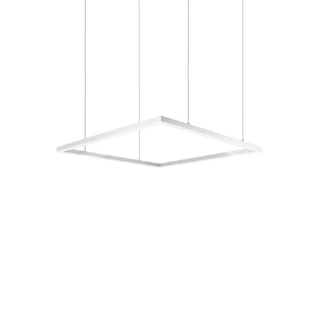 Kuzco PD88160-WH PIAZZA 60" PENDANT WH TEXTURED DOWN ONLY DUO CANOPY 930 TRIAC 120 128W