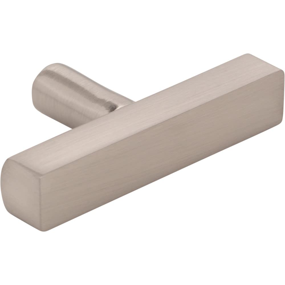 Jeffrey Alexander 845TL-SN 2-1/4" Satin Nickel Dominique Cabinet "T" Knob