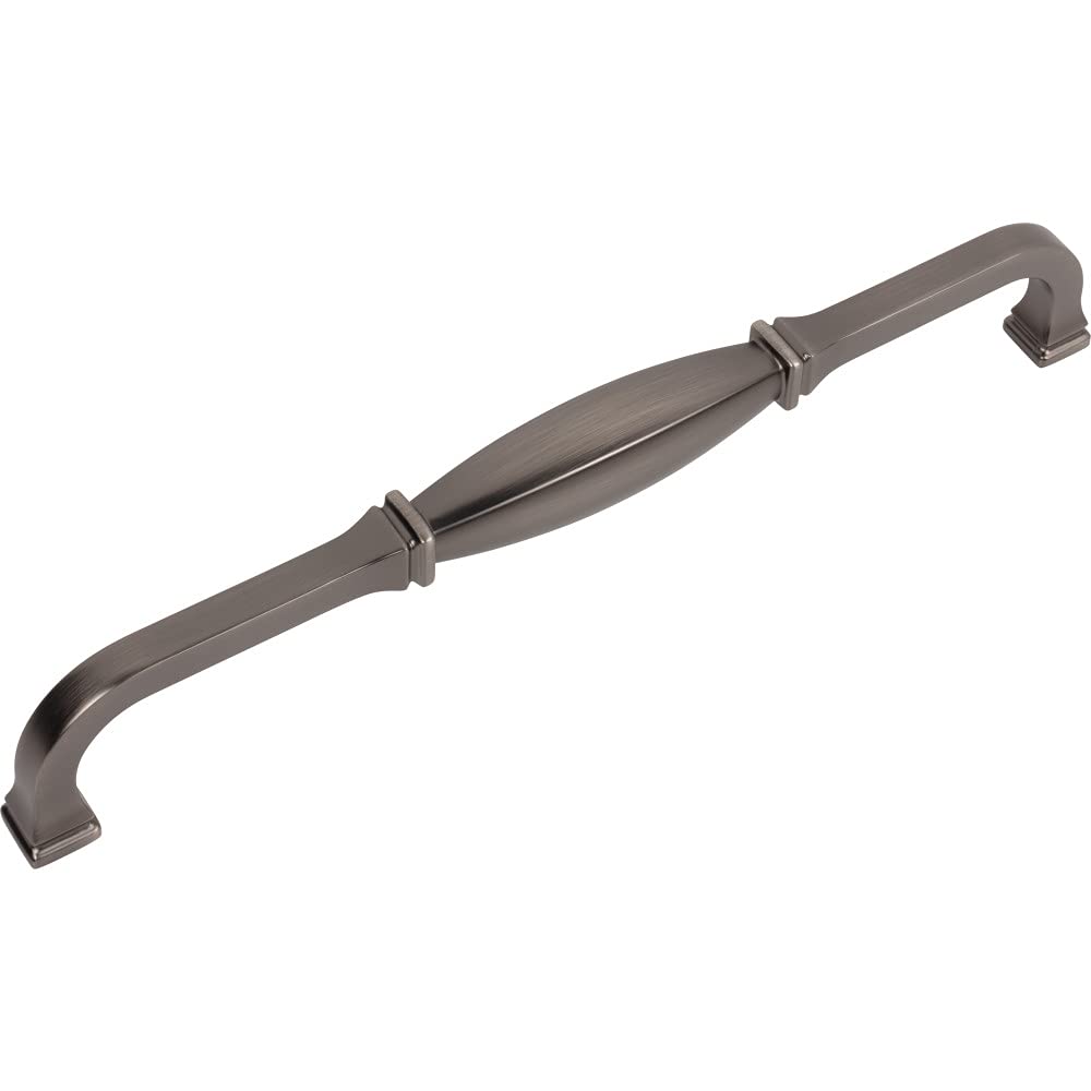 Jeffrey Alexander 278-12BNBDL 12" Center-to-Center Brushed Pewter Audrey Appliance Handle
