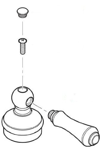 Pfister 940-842 Savannah Replacement Lever Handle, Stainless Steel 940-842S