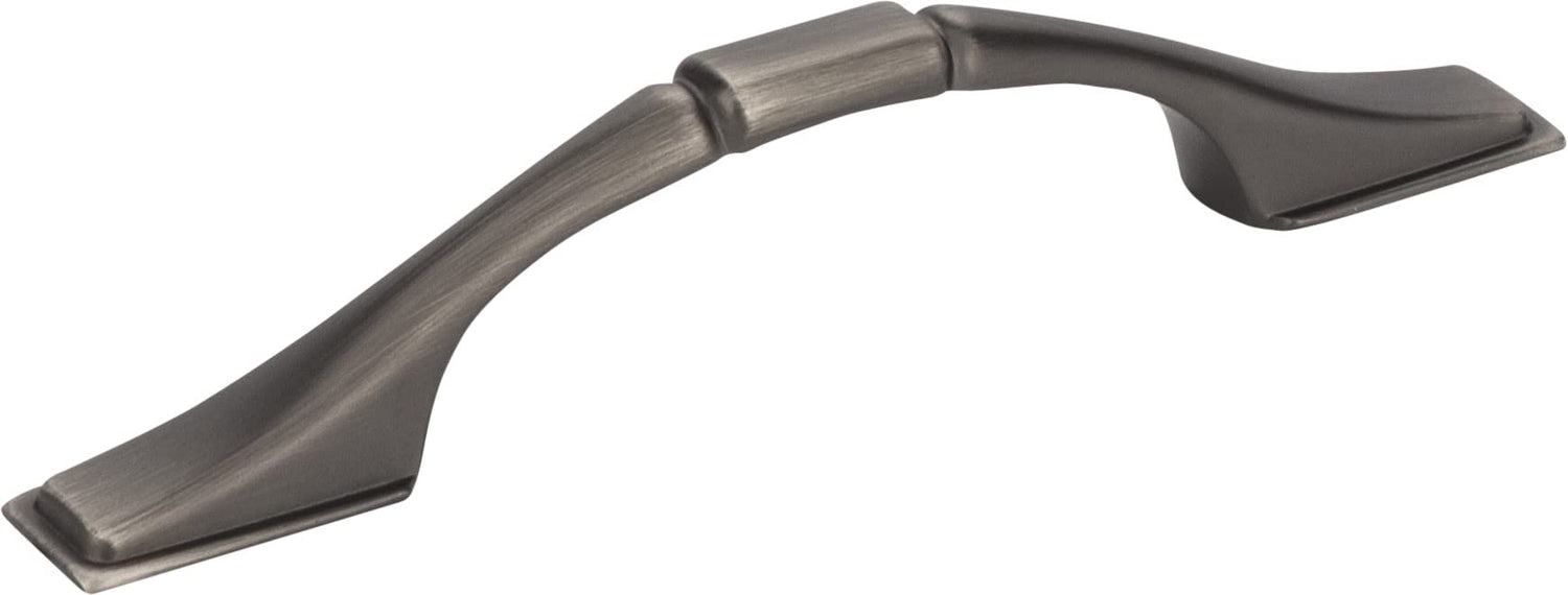 Elements 937-3BNBDL 3" Center-to-Center Brushed Pewter Square Hammond Cabinet Pull