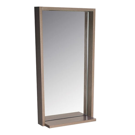 Fresca FMR8118GO Fresca Allier 16" Gray Oak Mirror with Shelf