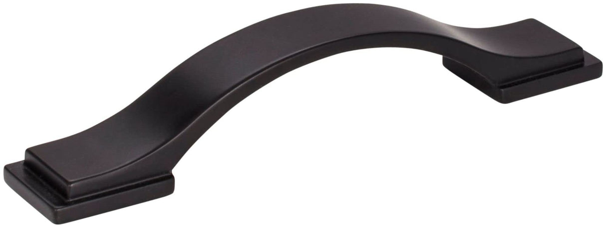 Jeffrey Alexander 80152-96MB 96 mm Center-to-Center Matte Black Strap Mirada Cabinet Pull