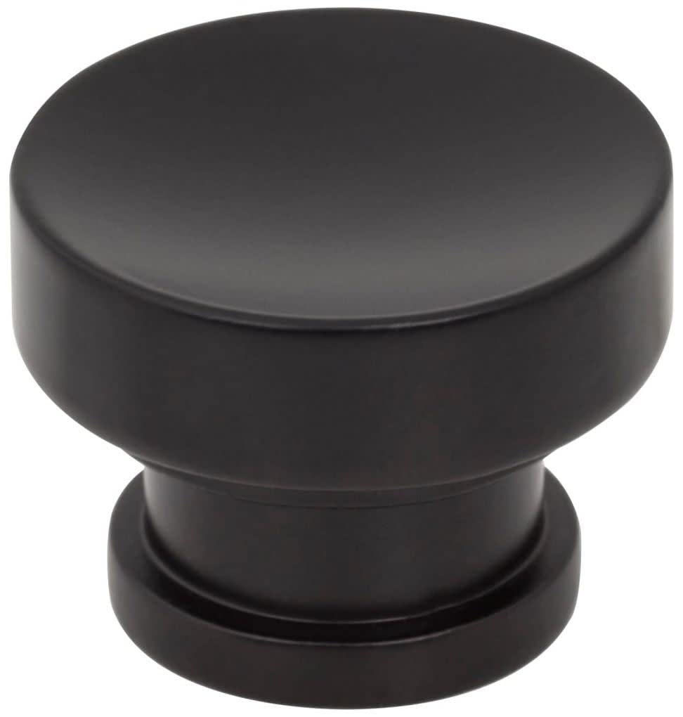 Jeffrey Alexander 484MB 1-1/4" Diameter Matte Black Elara Cabinet Knob