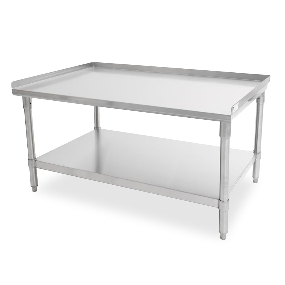 John Boos GS6-2415SSK 16GA Equipment Stand, 24" Wide, Stainless Steel Base & Undershelf,(GS6-SSK)