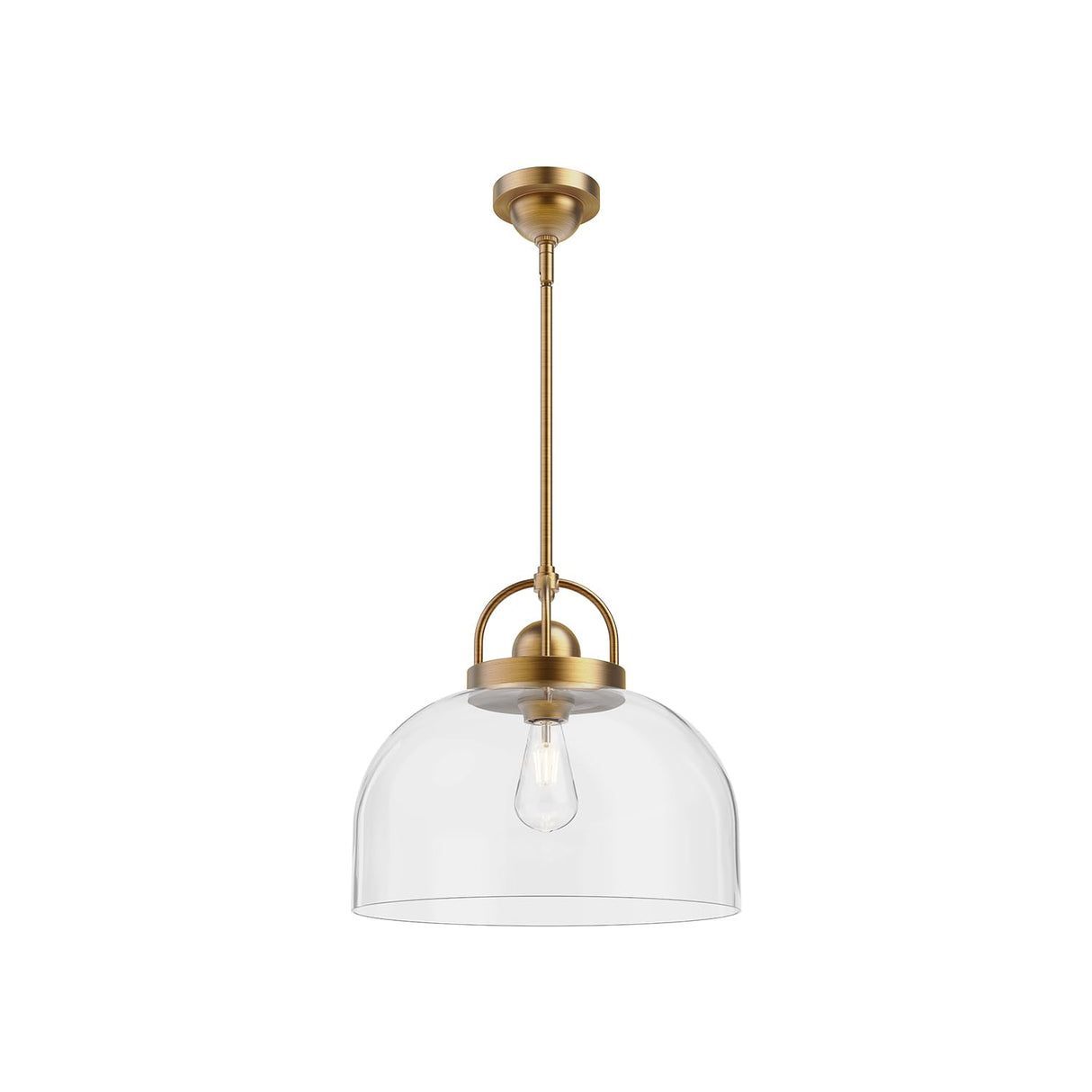 Alora PD461101AG LANCASTER 15" PENDANT AGED GOLD E26 60W