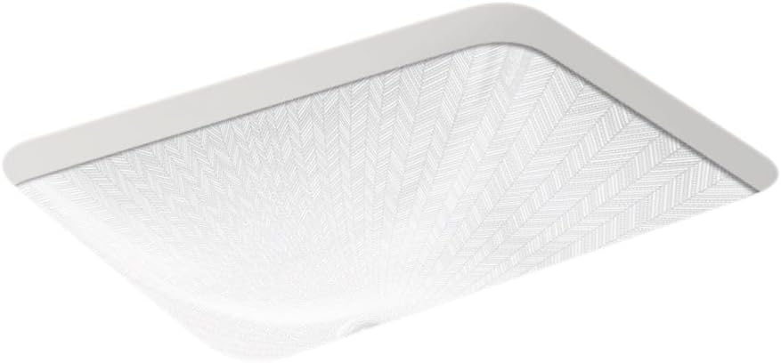 Kohler 29471-HD1-0 Sartorial™ Herringbone Caxton Rectangle Undermount bathroom sink