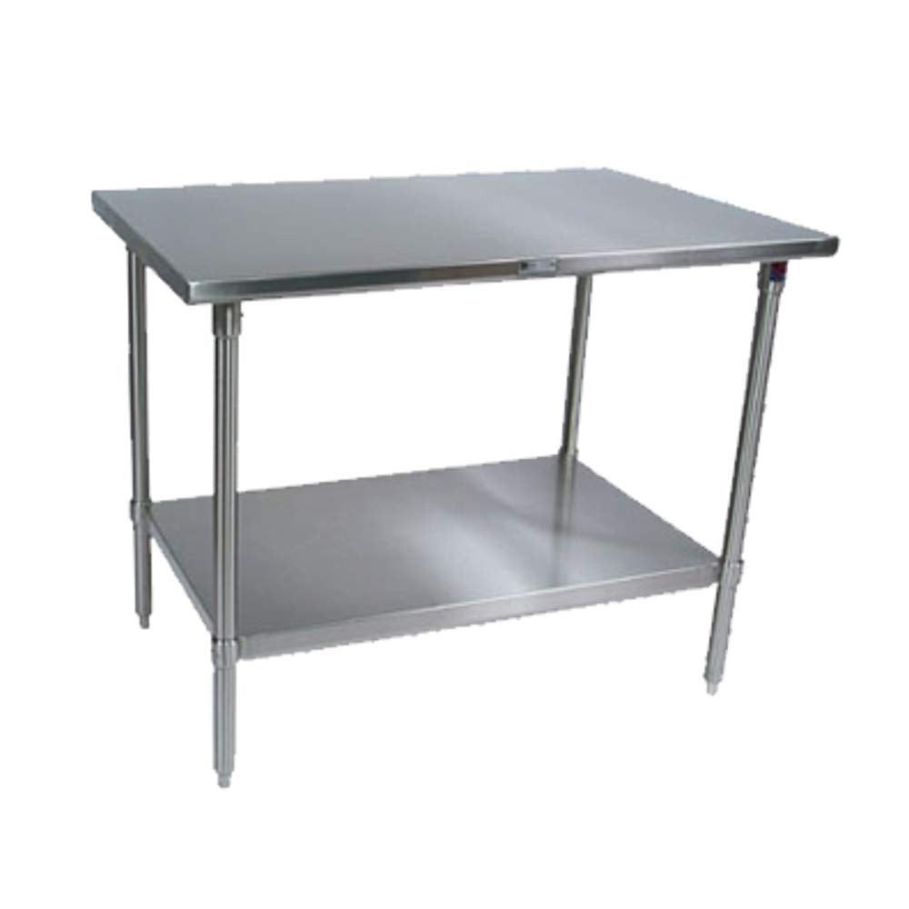 John Boos ST6-3630SSK Stainless Steel Top Work Table 30"W x 36"D with Undershelf