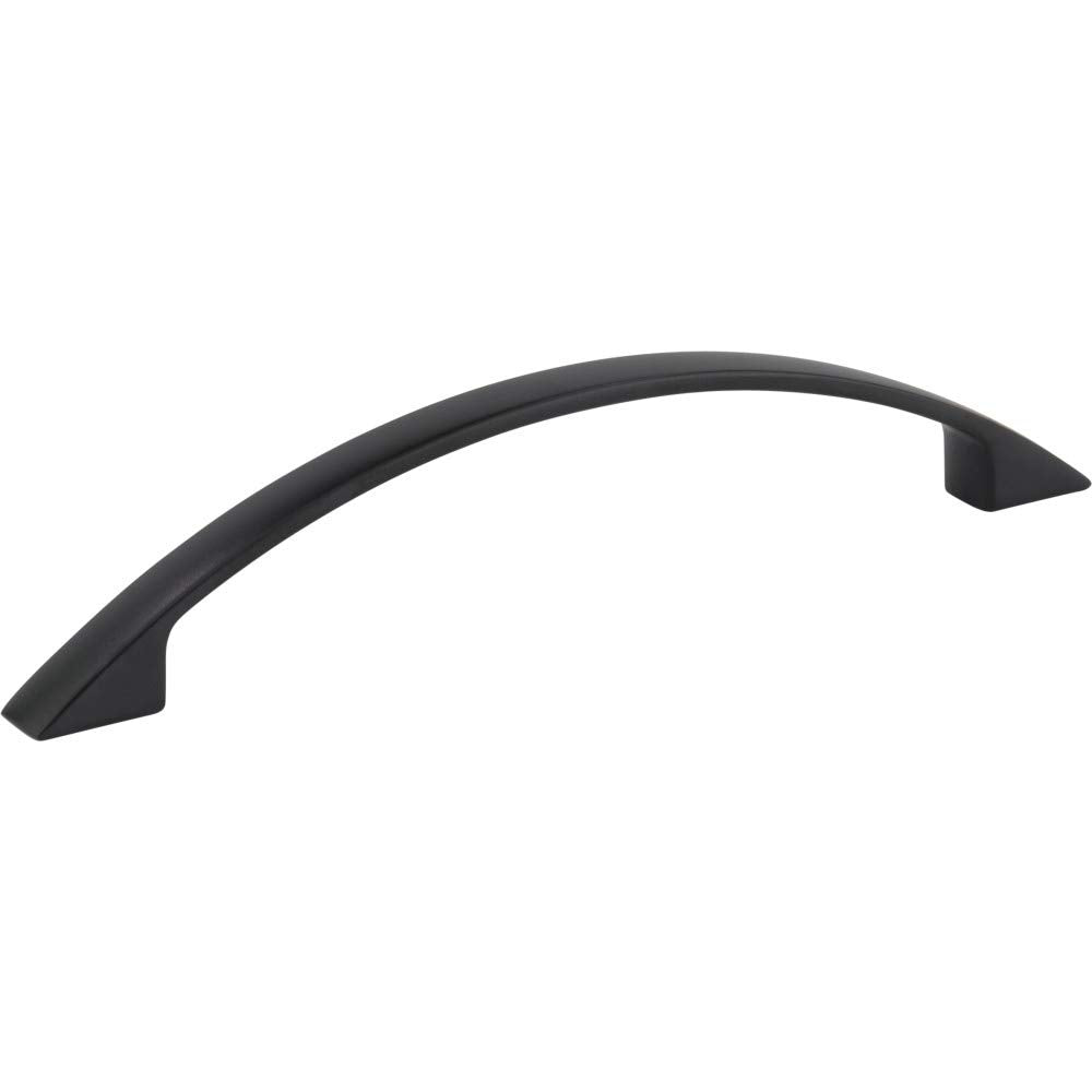 Elements 81065-MB 128 mm Center-to-Center Matte Black Arched Somerset Cabinet Pull