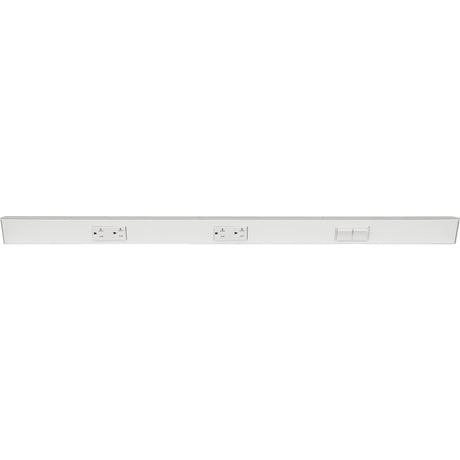 Task Lighting TRS36-3W-WT-RS 36" TR Switch Series Angle Power Strip, Right Switches, White Finish, White Switches and Receptacles