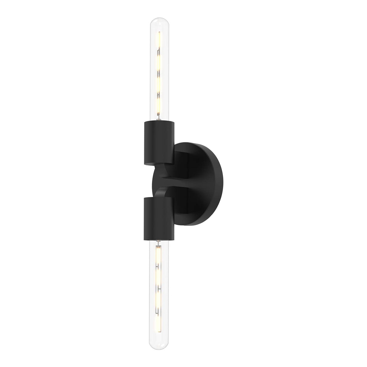 Alora WV607202MB CLAIRE 2 HEAD 5" WALL VANITY MATTE BLACK E26 60WX2