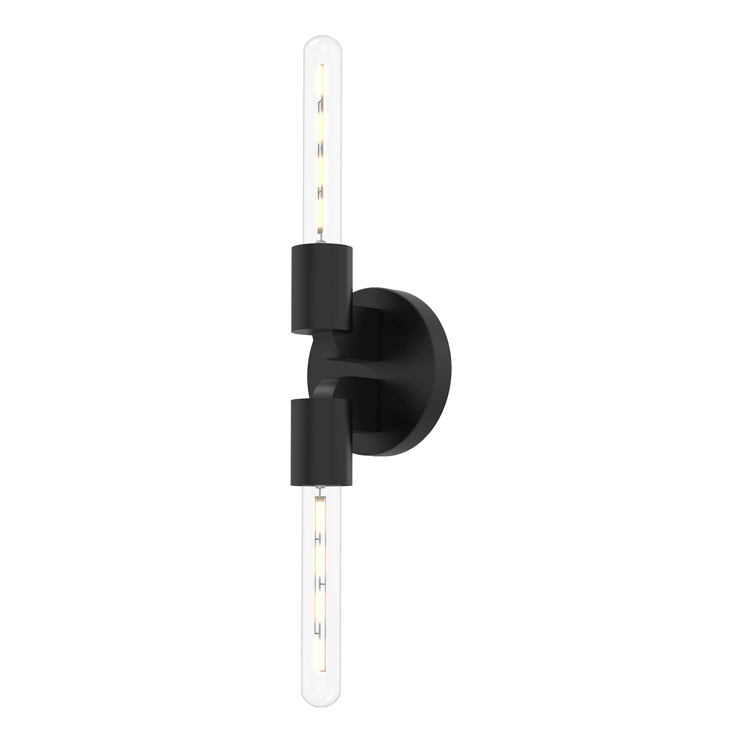 Alora WV607202MB CLAIRE 2 HEAD 5" WALL VANITY MATTE BLACK E26 60WX2