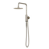 PULSE ShowerSpas 1052-BN-1.8GPM Aquarius Shower System with 8" Rain Showerhead and Magnetic Attached Hand Shower with On/Off, Brushed Nickel, 1.8 GPM