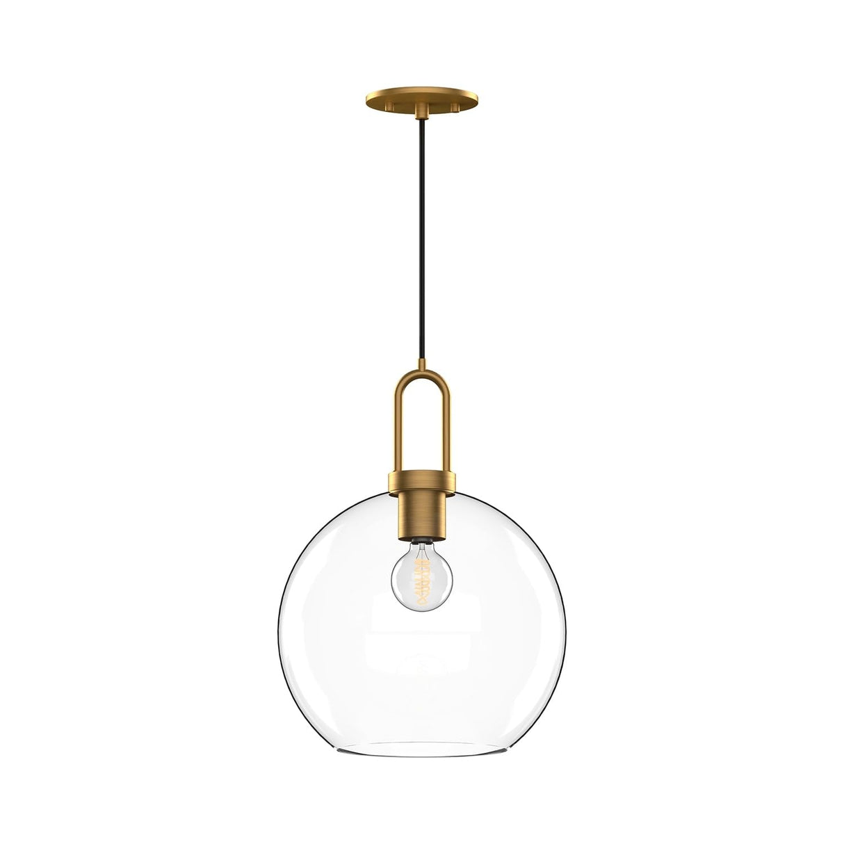 Alora PD601710AGOP SOJI 10" PD AGED BRASS MATTE OPAL GLASS CORD 72 1X60W E26