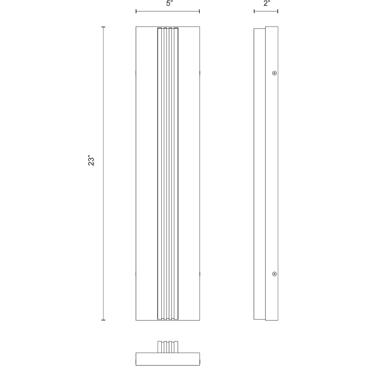 Alora WV322623VBAR KISMET 23" WV VINTAGE BRASS ALABASTER 30W LED 90 3000K AC LED