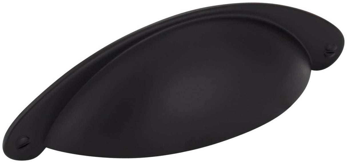 Jeffrey Alexander 8233BLK 3" Center-to-Center Matte Black Lyon Cabinet Cup Pull