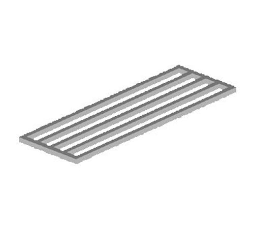 John Boos JB06TCA Additional Intermediate Stainless Steel Lower Dunnage Shelf, 108 x 24 inch - 1 each.